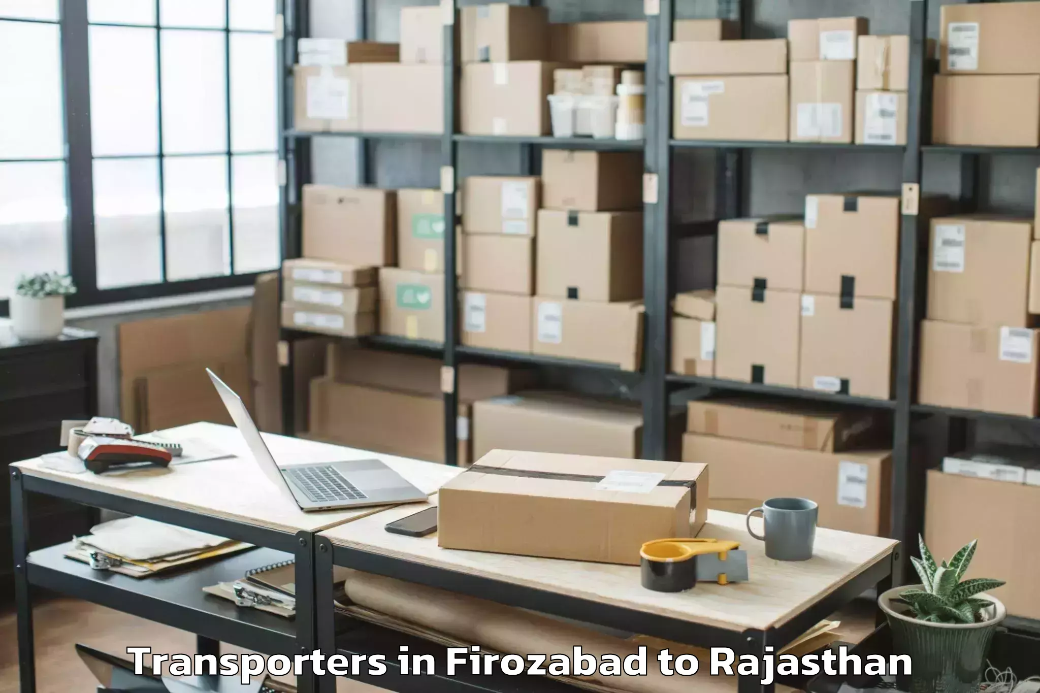 Reliable Firozabad to Jobner Transporters